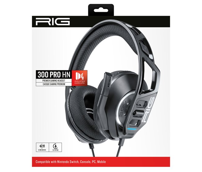 Auriculares RIG 300HN Negro