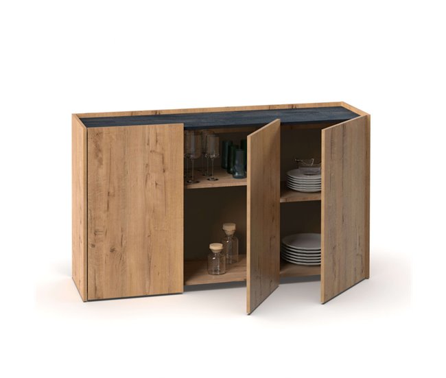 Aparador de Salón Comedor Irati Gris/ Madera