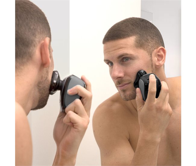 Afeitadora Recargable Ergonómica Multifunción 5 en 1 Negro