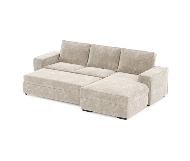 Chaise longue convertible en cama AZZURO Beige