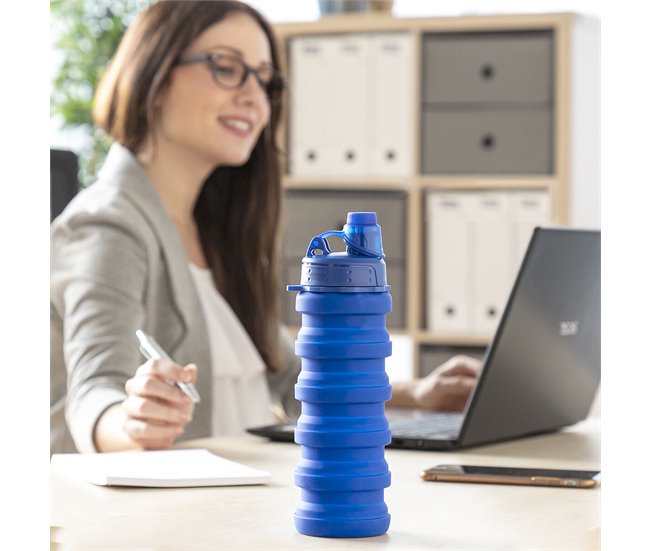 Botella Plegable de Silicona 8435527817725 Azul