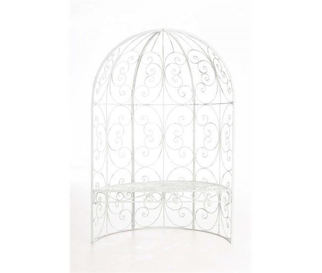 Arco flores - Rosie - Metal Blanco Veta