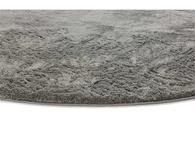 Alfombra lisa de pelo alto ROMA - ATTICGO 120x120 Antracita