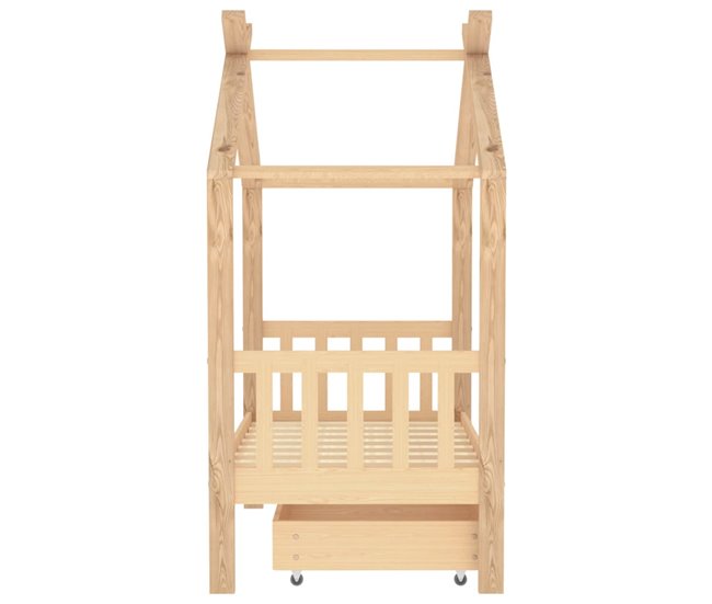 Estructura De Cama Infantil 146x77 Blanco