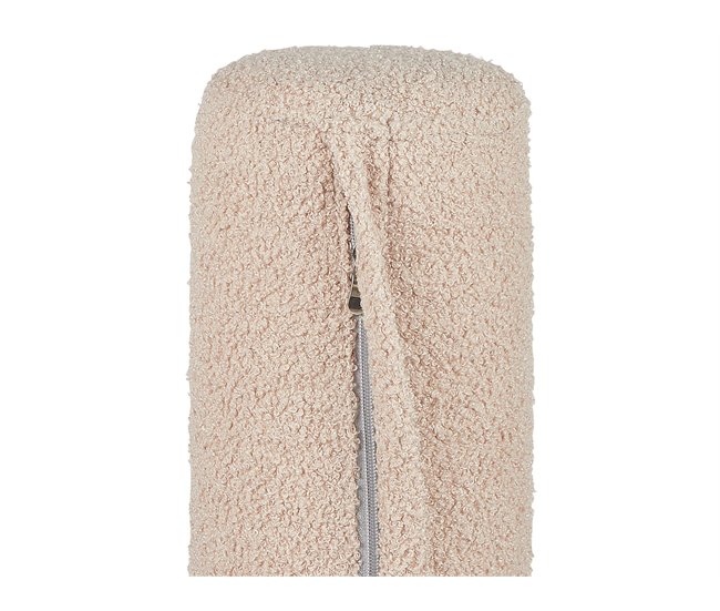 Beliani Chaise longue Bouclé CHINON Beige