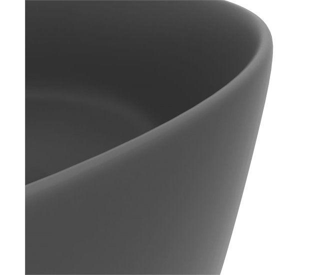 Lavabo de lujo redondo cerámica Gris Oscuro