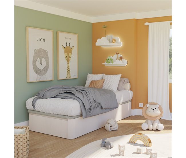 Canapé Luxury Plus 3D 90x190 Blanco Veta