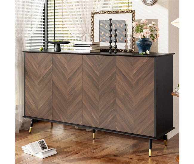 Aparadores Negro/ Madera