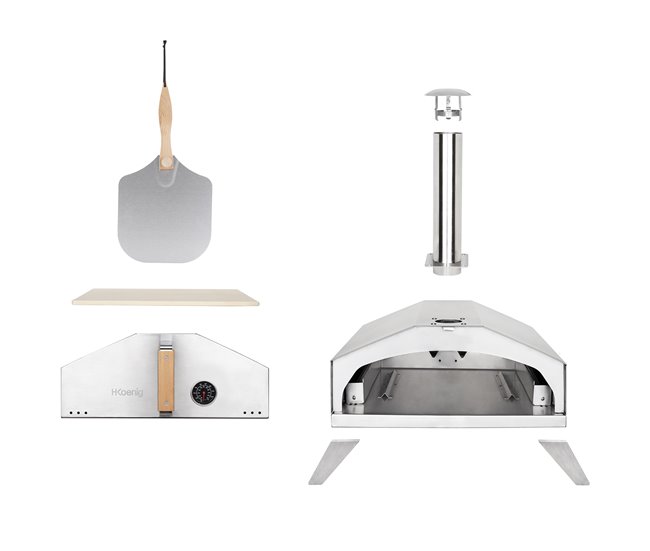 Horno De Gas Para Pizza Gino440 H.koenig Gris