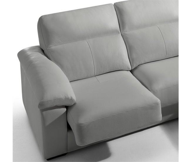 Chaise longue piel WILLY Gris