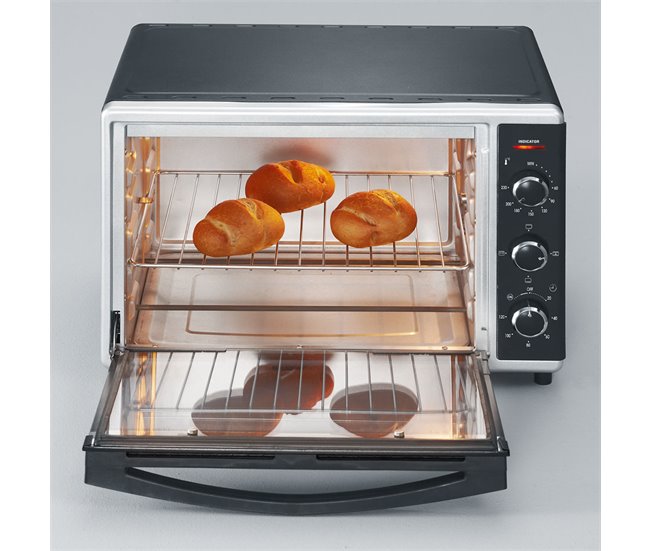 Horno tostador con convección de 42 L SEVERIN TO 2058, 1800 W Negro