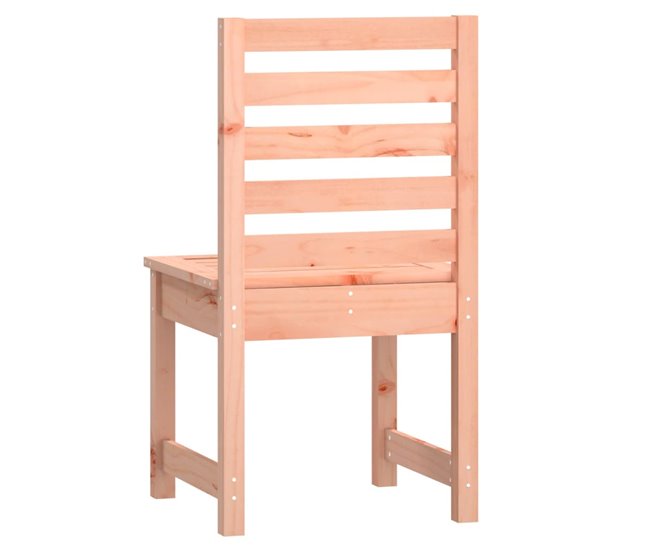 2 Sillas de jardín de madera maciza pino Blanco