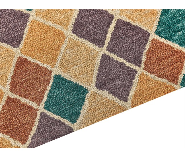 Beliani Alfombra de pelo corto KESKIN 200x200 Multicolor