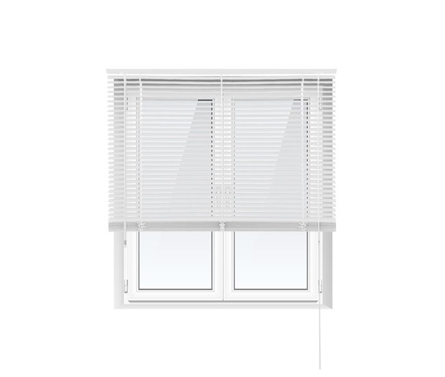 Acomoda Textil – Persiana Veneciana de Aluminio para Ventana. 