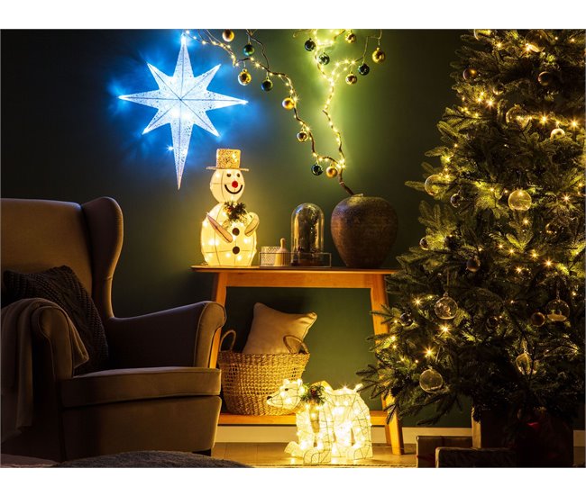 Beliani Decoración LED SIVULA Blanco