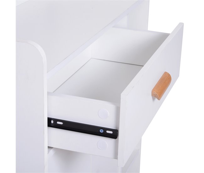 Aparador Tablero de partículas HOMCOM, hogar - muebles de comedor 80 Blanco