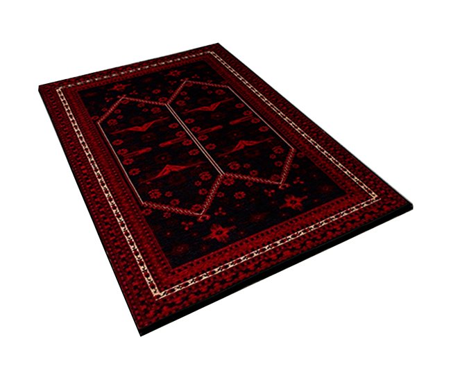 Alfombra De 140 X 220Cm 220x140 Azul Claro