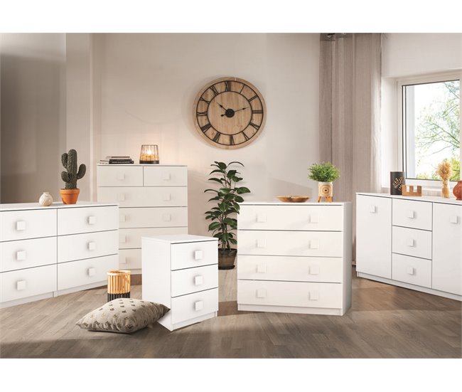 Cómoda 6 cajones SEATTLE Blanco
