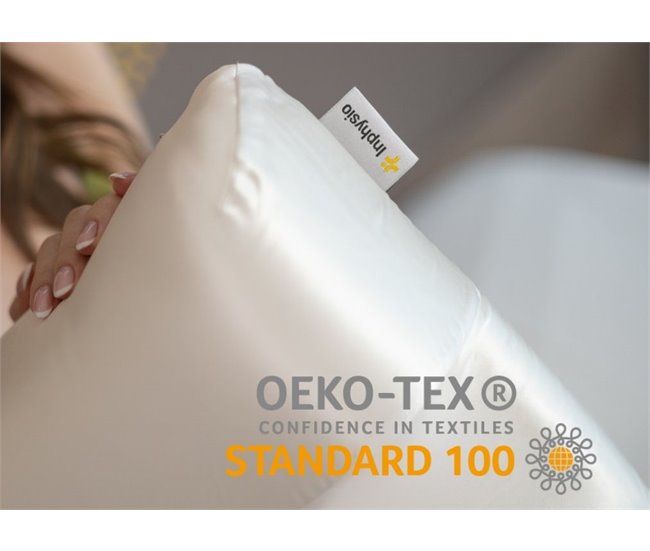 Almohada Anti-envejecimiento Antiarrugas de 100% Seda Blanco