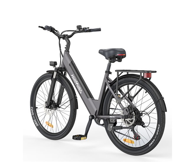 Bicicleta Eléctrica HillMilES MileCity 1 - Motor 250W Batería 36V13Ah Gris