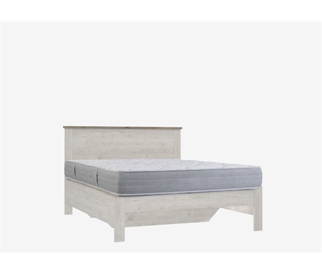 Cama de matrimonio 150x190 cm VERONA Roble