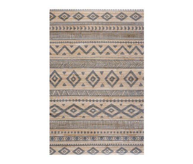 Alfombra de Bambú natural antideslizante 140x200 Gris