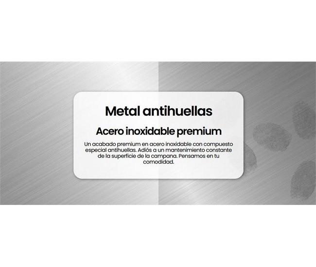 INFINITON Campana de Pared CMPT-TSH9B63X, 400 m3/h, T-Invertida Inox