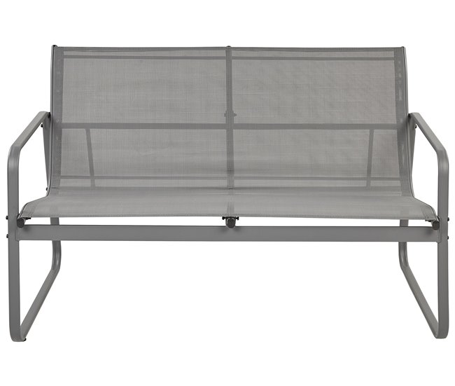Beliani Conjunto longue Acero BARREA Gris