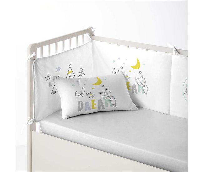 PROTECTOR DE CUNA/MAXICUNA LETS DREAM Blanco