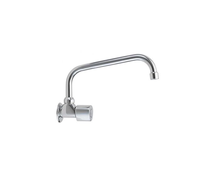 Grifo de Fregadero de Cocina Mural de 1 Agua Serie ECO Cromo