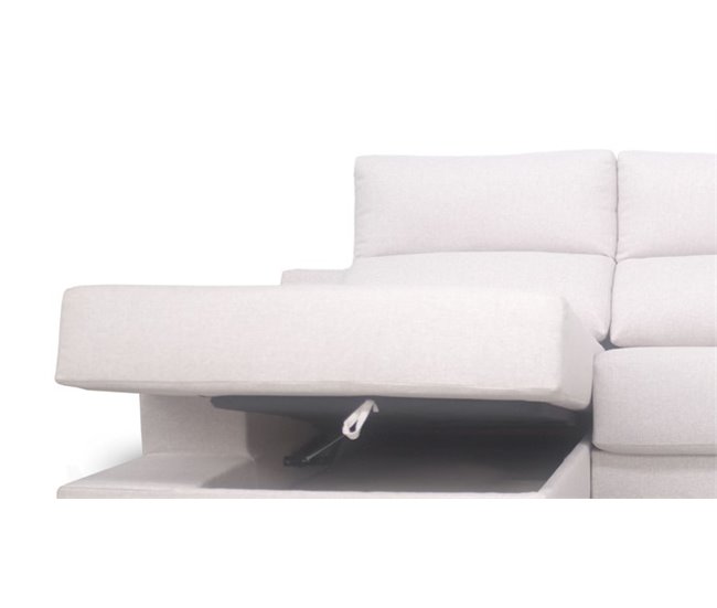 Chaise longue S con arcón NOELIA Antracita
