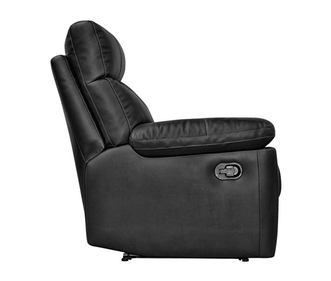 Sillón piel relax SHARONA Negro