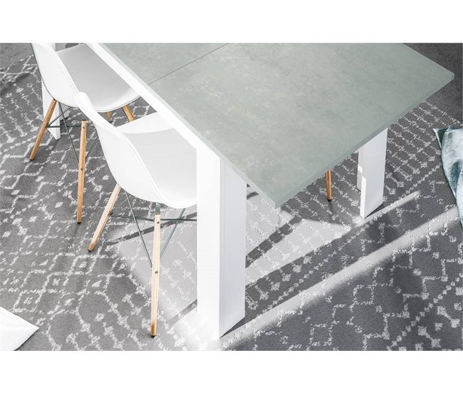 Mesa extensible de comedor LINE Cemento
