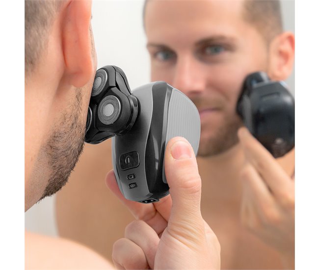 Afeitadora Recargable Ergonómica Multifunción 5 en 1 Negro