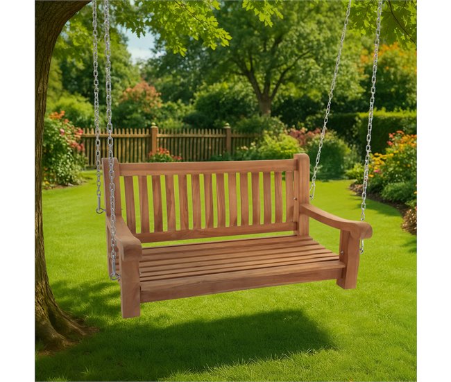 Banco de jardín - Joyce - Madera 120x70 Marron