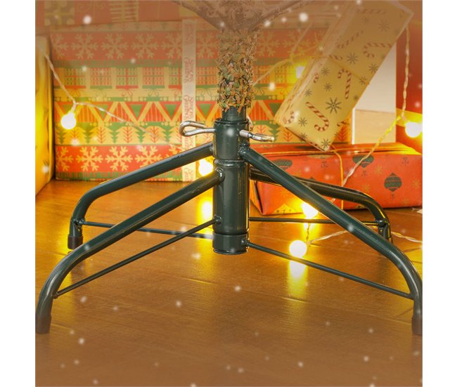 Árbol de Navidad Plástico, Metal HOMCOM, hogar - decoración Verde