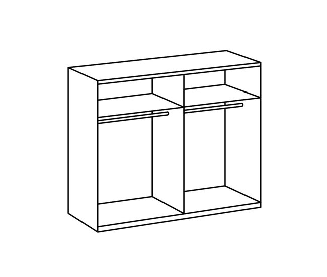 Armario 2 puertas correderas Madera