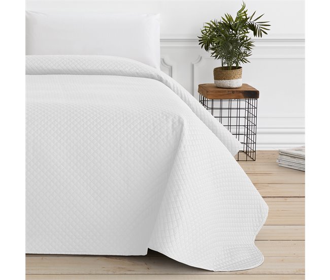 Vipalia Colcha bouti para cama. Colcha cubre cama acolchada reversible. Modelo Rombos 