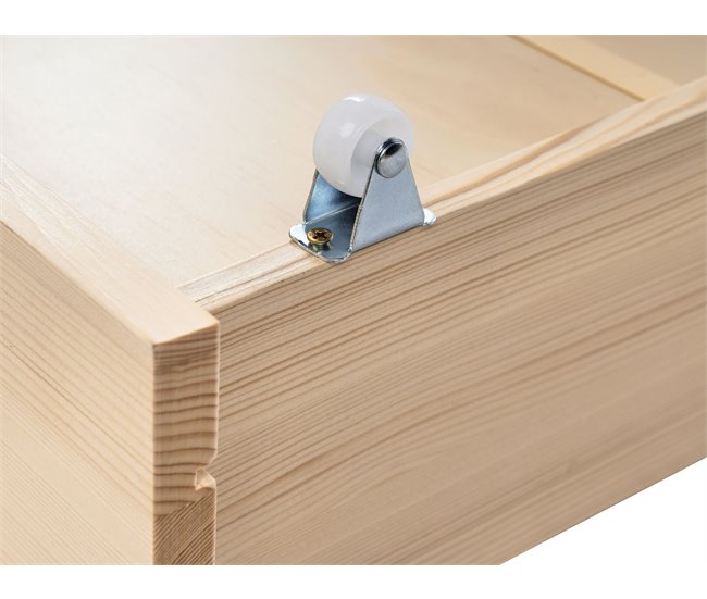 Beliani Conjunto de 2 cajones de cama Madera de pino CRONAT Madera Clara