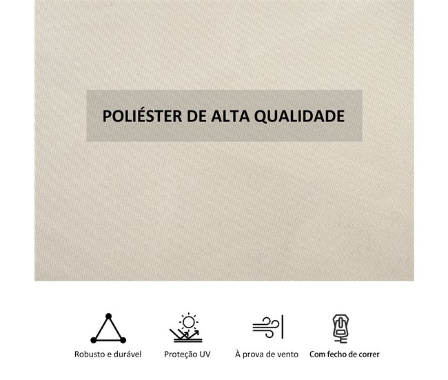 Paredes para Cenador Poliéster Outsunny Beige