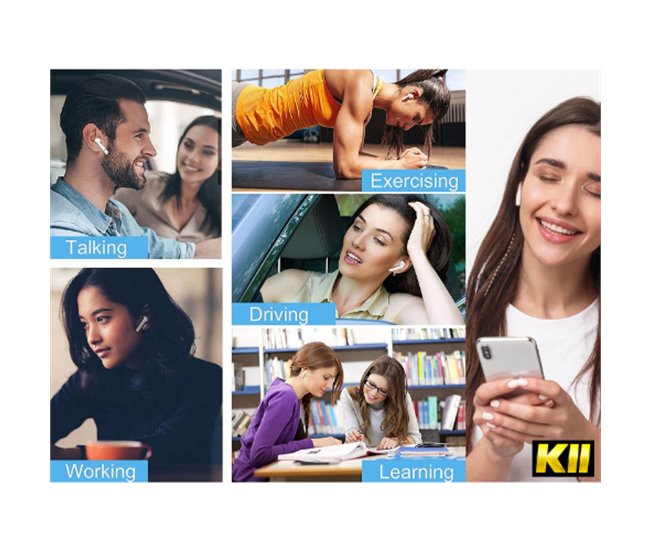 I11 Auriculares Bluetooth Inalambricos Blanco
