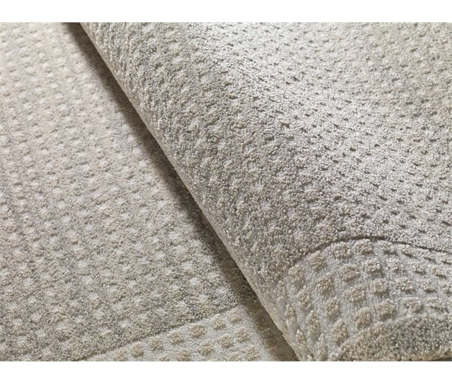 Alfombra de estilo vintage con relieve HL-BORDER - ATTICGO 80x150 Crema