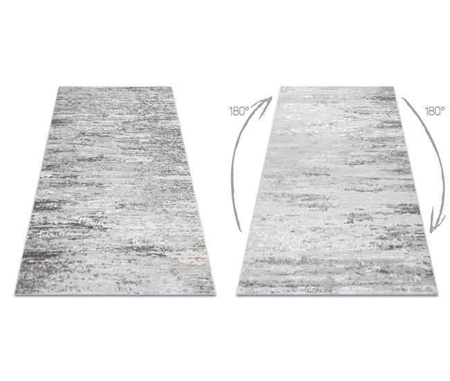 Alfombra LIRA E2558 Hormigón estructural moderna glamour 80x150 Gris