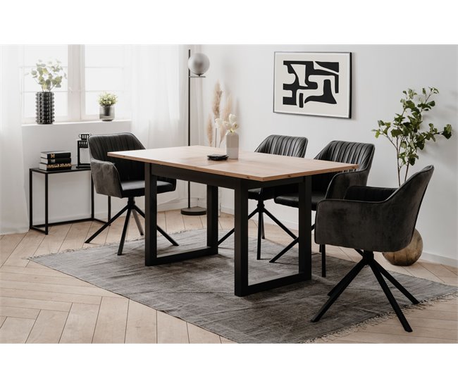 Mesa Extensible Denver 4/6 Plazas Roble