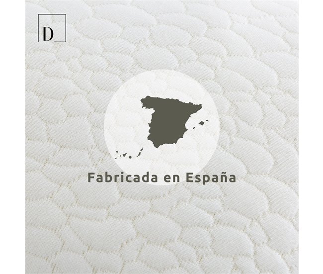 Almohada Viscoelástica Copos 70x40 Blanco/ Gris