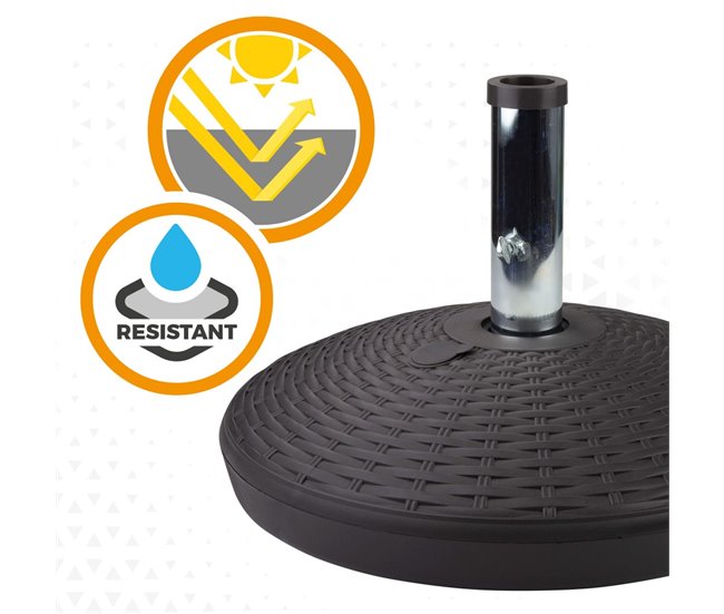 Base para sombrilla circular antracita 41-51 mm Aktive Gris