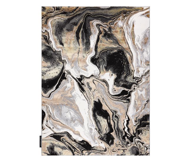 Alfombra DE LUXE moderna 622 Abstracción - Structural 180x270 Crema