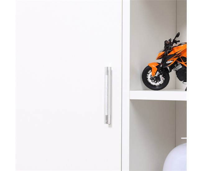 Armario de Suelo para Baño Melamina de Madera kleankin 71 Blanco