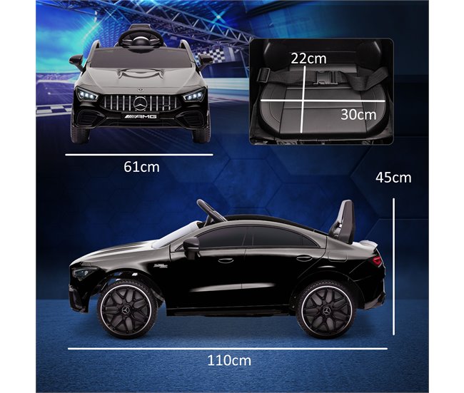 Coche Eléctrico Infantil PP, Metal AIYAPLAY Azul