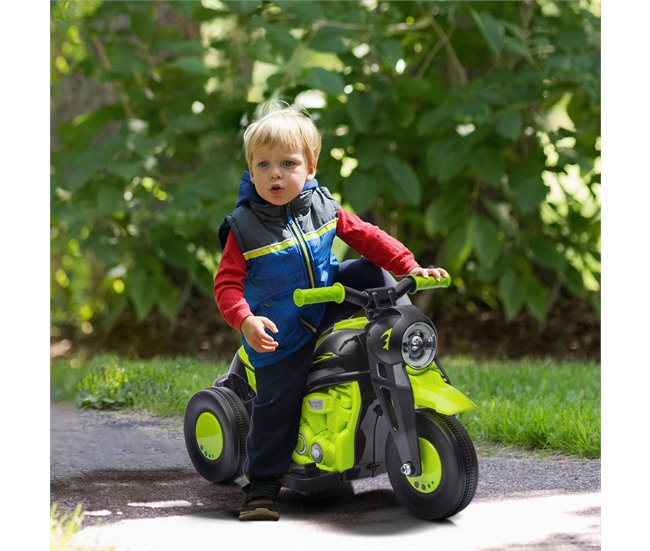 Moto Eléctrica Infantil PP, Metal AIYAPLAY Verde